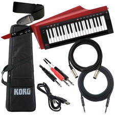 Korg RK-100S 2 Keytar - Translucent Red CABLE KIT