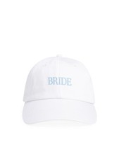 Womens Bride Heart Baseball Cap, White, Size
