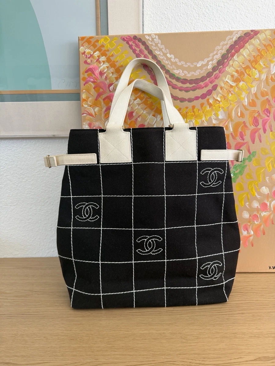 CHANEL Canvas Exterior Tote Bags & Handbags for Women for sale | eBay