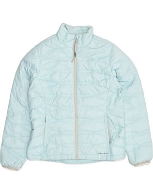 EDDIE BAUER wattierte Damenjacke UK 16 Large blau Nylon AM40