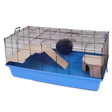 Spacious rodent cage for hamsters, mice & small rats – easy-clean, multi-door