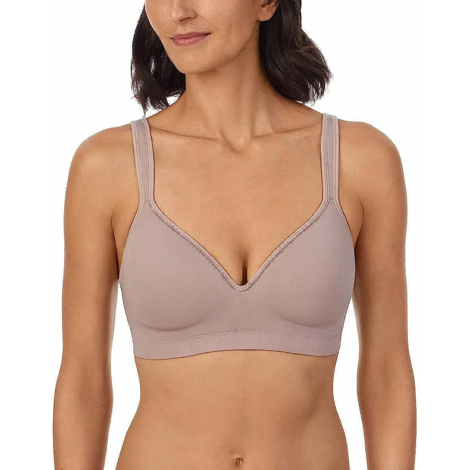 Paquete de 2 sujetadores cómodos sin costuras Carole Hochman para mujer Bark Cloud Dancer X-Small XS Foto 3 de 4