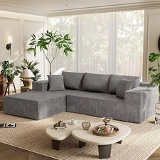 108 Modular Sectional Sofa, Boneless Couch with L-Shape Chaise, Cloud Couch with