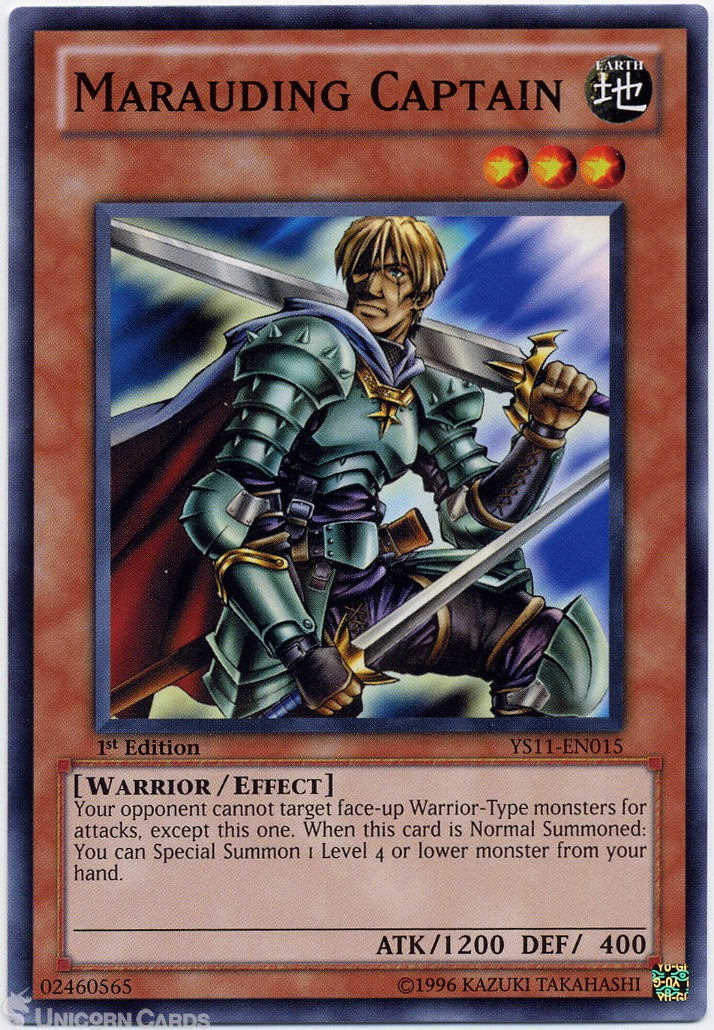 YS11-EN015 Marauding Captain 1st Edition Mint YuGiOh Card