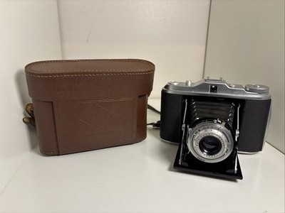 Vintage AGFA Isolette I Vario Agfa Agnar Lens Bellows Camera w Case Germany