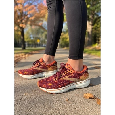 Brooks Women's Orange and Burgundy Running Sneakers