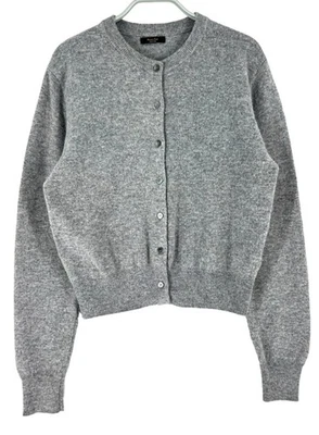 Massimo Dutti Pull Femme 95% Laine 5% Cachemire Col Ronde Taille M Gris - Photo 1/4