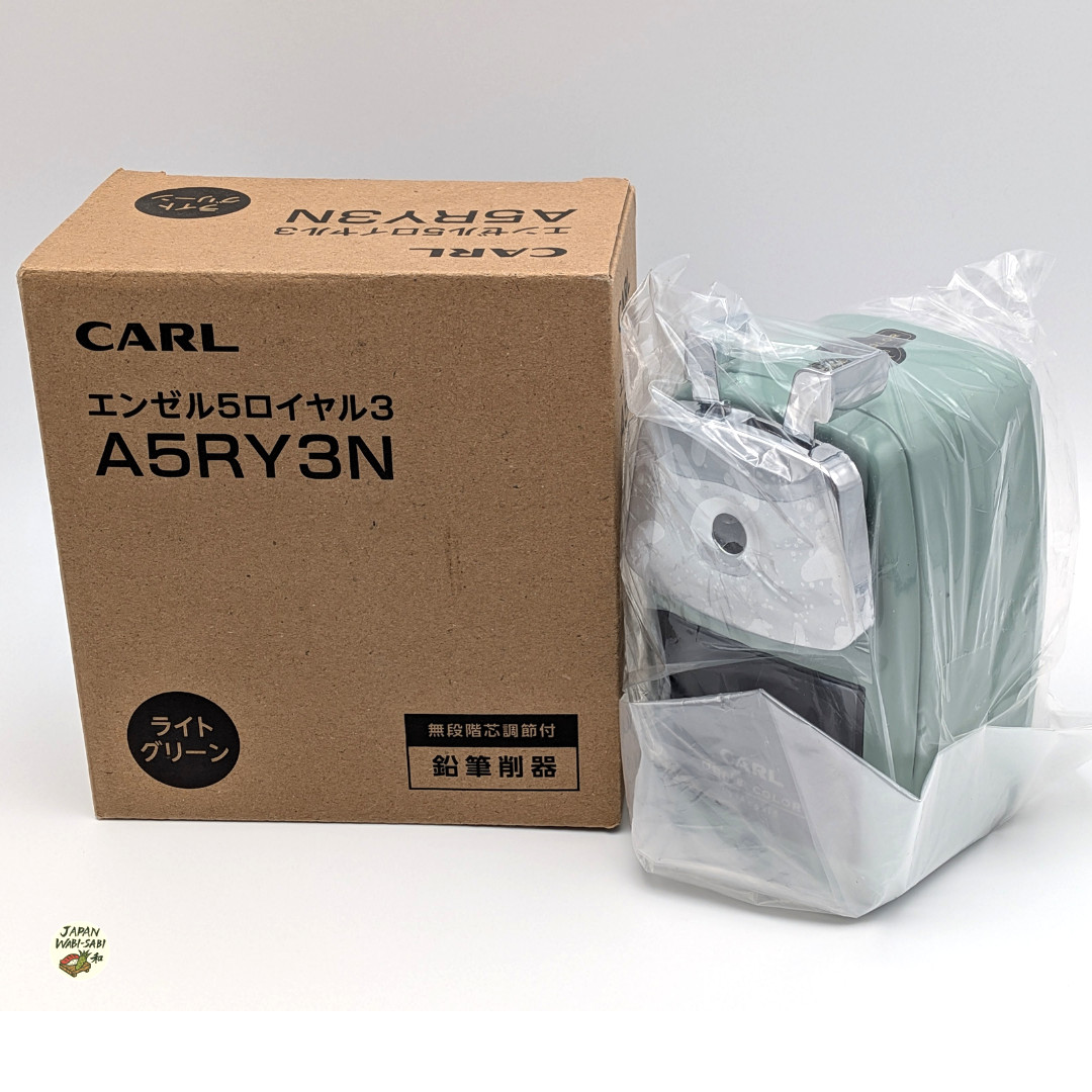 Carl Angel 5 Royal Manual Pencil Sharpener Light Green A5RY3N-U Adjustable Tip