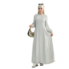 Dubai Women Muslim Long Sleeve Maxi Dress Evening Kaftan Islamic Robes Abaya New