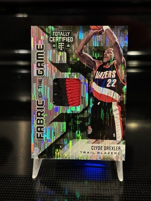 2015-16 Panini Totally Certified Fabric of the Game Clyde Drexler #FG-CD /25 MEM