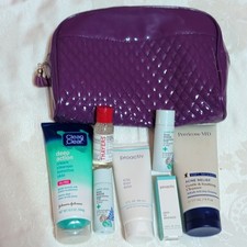 8-Piece Skincare Acne Relief Bundle- Clean Clear, Proactiv, Perricone MD Bag