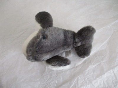 Pacific Life Maskottchen Buckelwal Werbung Sitzsack Plüschtier Stofftier GRAU 7 Zoll