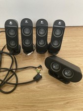 Logitech X-530 5.1 Surround Sound System Speakers Subwoofer AS IS, READ