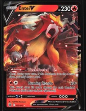 Entei V 022/172 SWSH09: Brilliant Stars Ultra Rare Pokemon Card