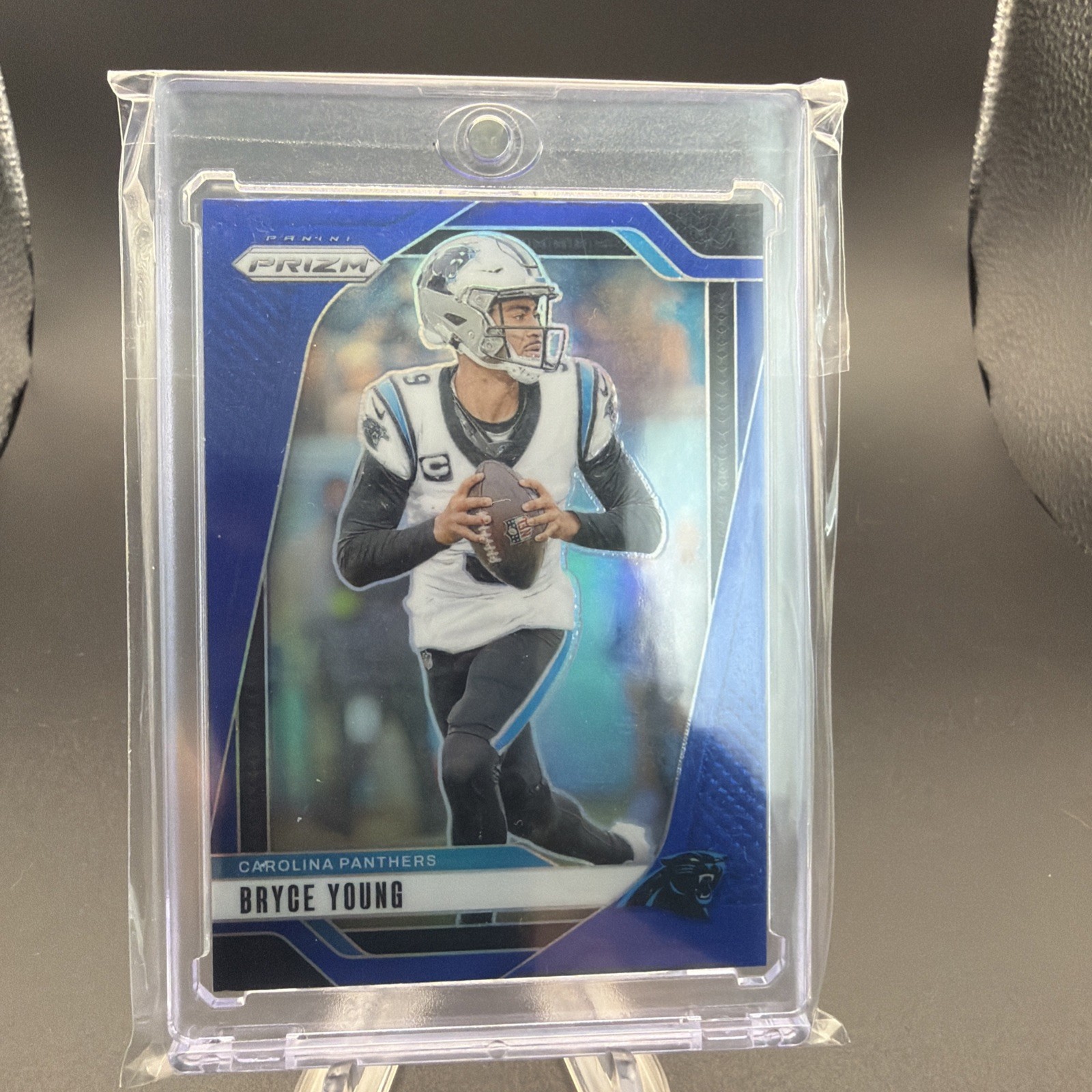 2024 Panini Prizm Bryce Young SSP * Silver Blue Refractor * Holo Case Hit #37