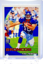 TIM TEBOW 2010 Topps #440 BASE SET FLAGSHIP ROOKIE CARD RC BRONCOS. rookie card picture