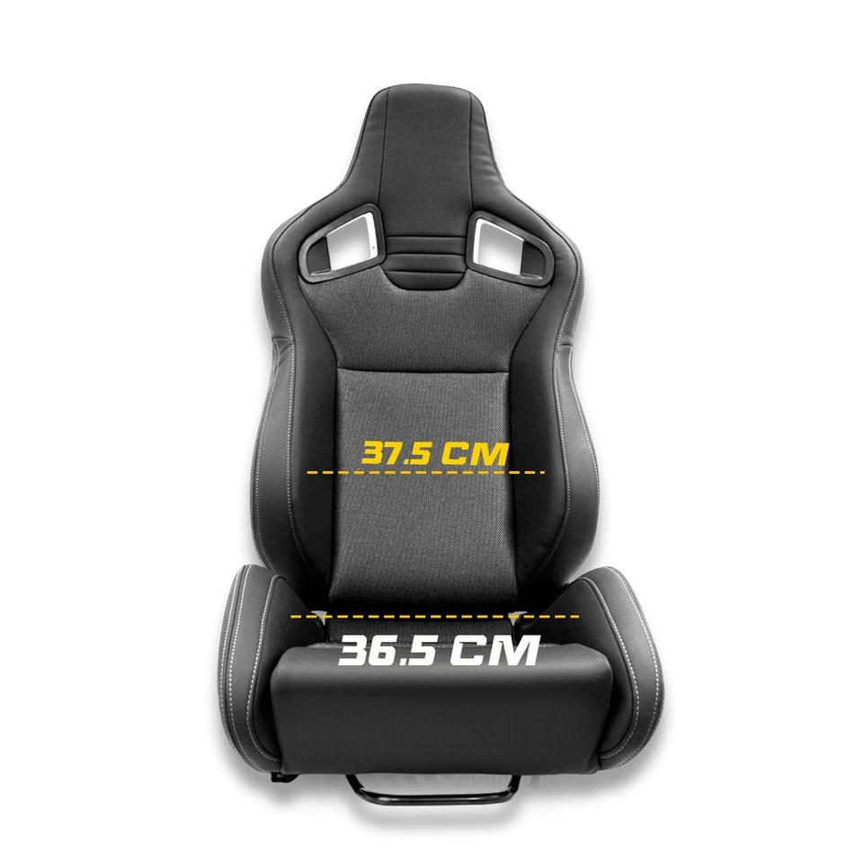 SEMIBAQUET CUERO PU NEGRO Y TELA  MODAUTO EUROPA S.L Asiento COCHE - Imagen 4 de 4