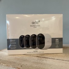 Arlo Ultra 3rd Gen 4K Wireless Security Camera 4-Pack with Smart Hub