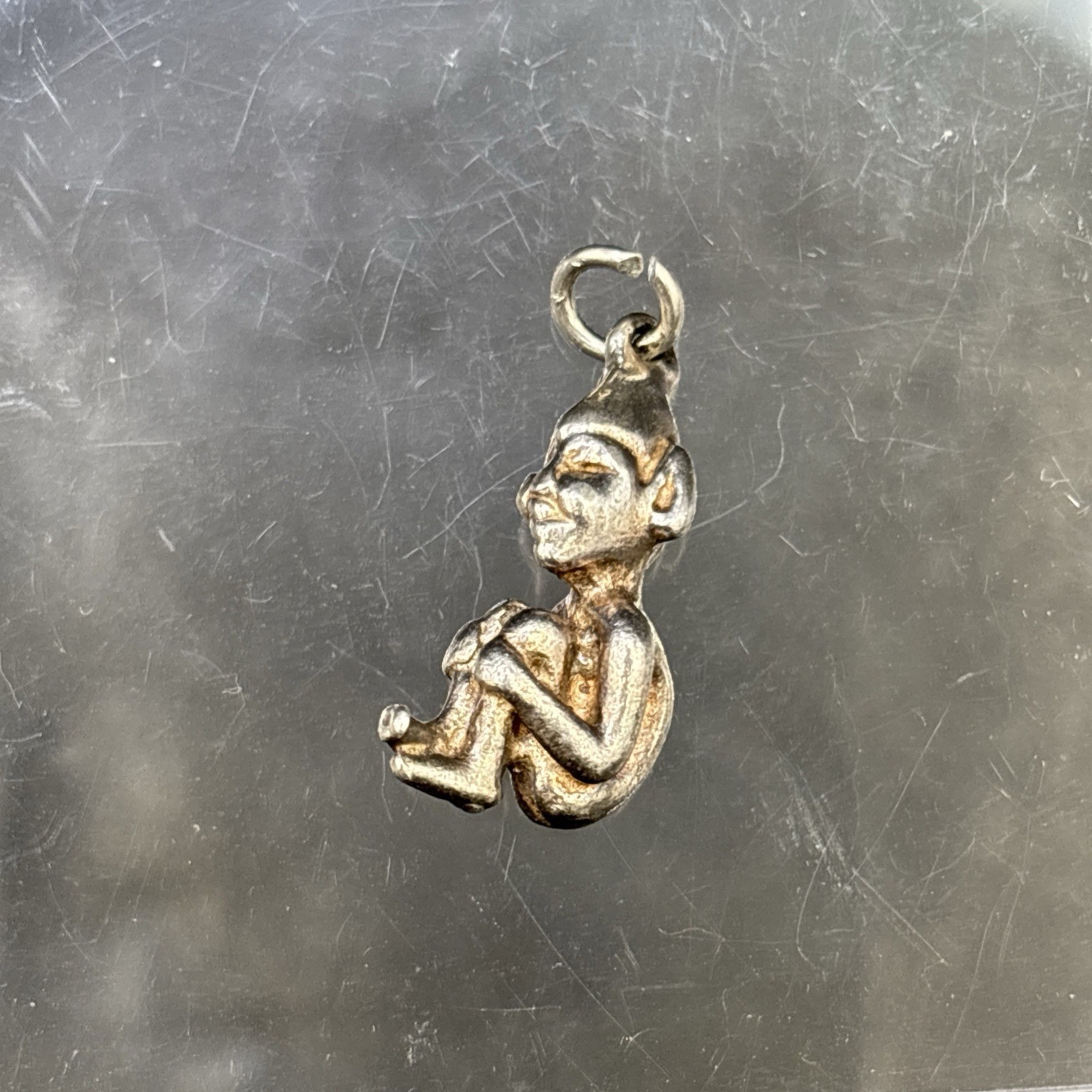PIXIE IMP Antique Silver Bracelet Charm Collectab… - image 12