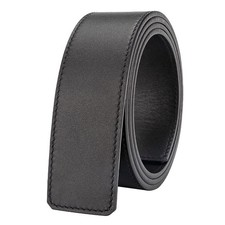 Men Reversible Genuine Leather Belt Strap without Buckle 1.6"/40mm Wide Adjus...