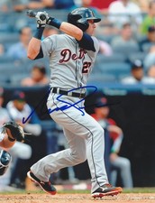 ANDREW ROMINE   DETROIT TIGERS   ACTION SIGNED 8x10