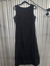 SALE! Studio I Petite Dress 14P Brown Ivy Polka Dot Sleeveless Two Layers NWT