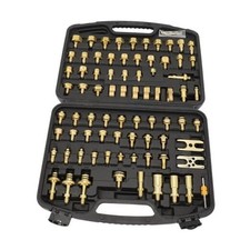 77pcs Automotive Air Conditioning Leak Test Kit Brass Ac Leak Detection Tools