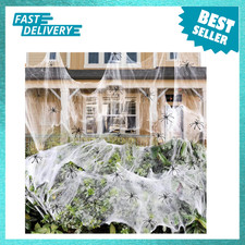 Halloween Spider Web Decorations 1400 sqft with 150 Fake Spiders Indoor Outdoor