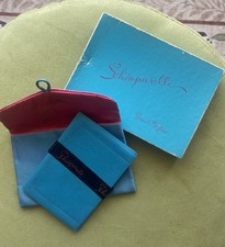 Vintage Schiaparelli French Notes In Logo Pouch Box