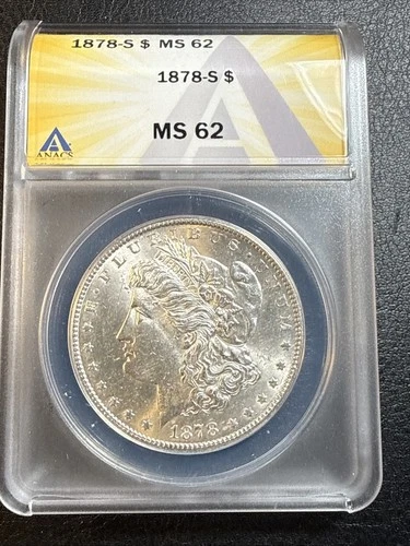 1878-S Morgan Dollar MS62 ANACS