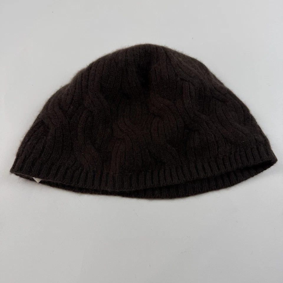 Gorro Nordstrom Marrón Cachemira Tejido con Cable Mujer Talla Única Ligero Invierno Sombrero Foto 4 de 4