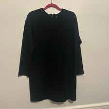 Zara Long Sleeve Stretch Zip Back Dress Sz S Small M Medium