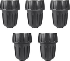 5 Pack 1/2 Inch Drip Irrigation Tubing to Faucet/Garden Hose 5 Pack, Black
