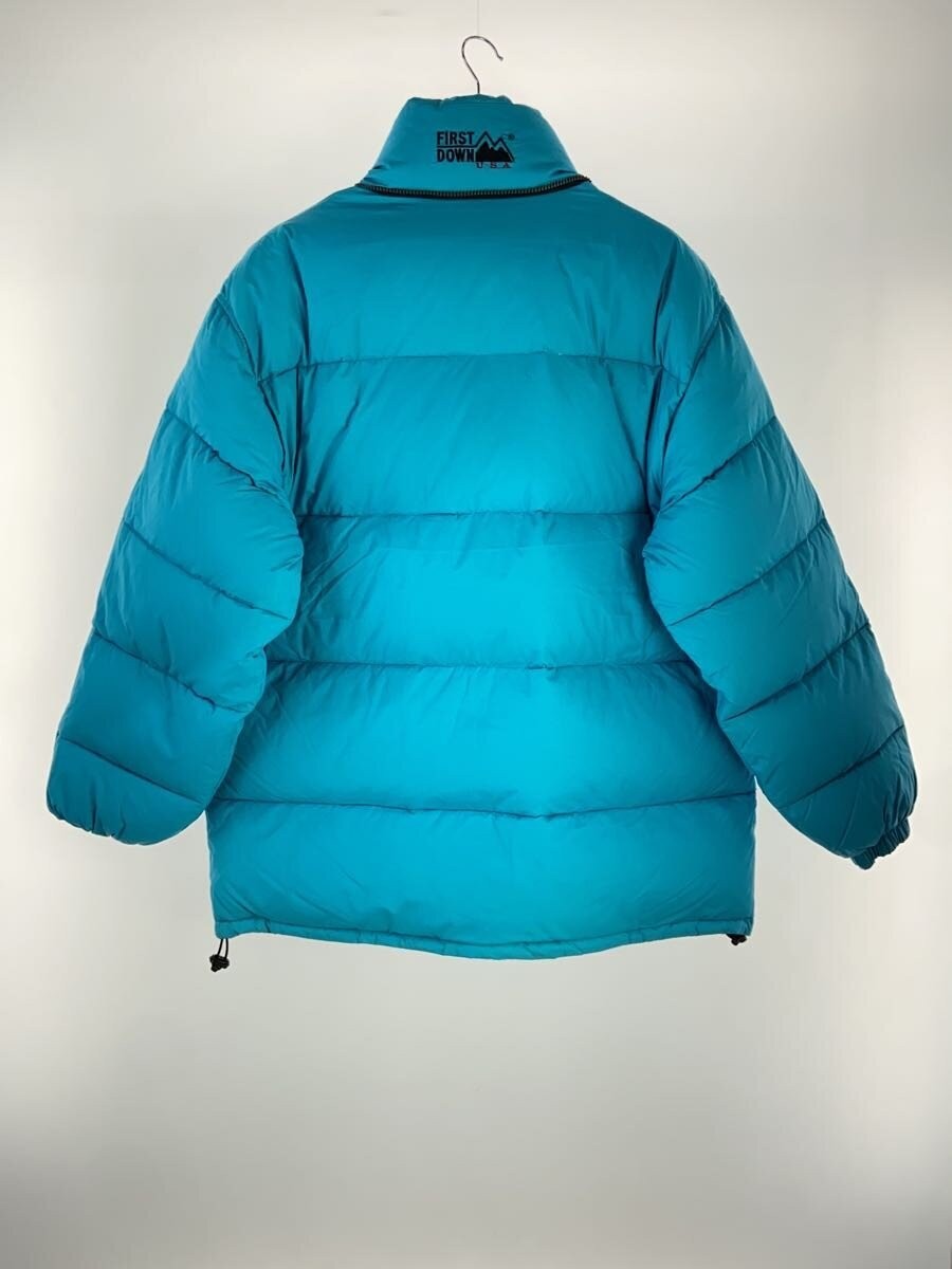 FIRST DOWN Down Jacket, Size M, Nylon, Blue, Soli… - image 2