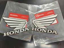 Honda Wing Mark Emblem Sticker Decal Silver-black 85mm For Motorcycle Tank 2x Honda Wing Mark Emblem Sticker Decal Silver-black 85mm For Motorcycle Tank 2x