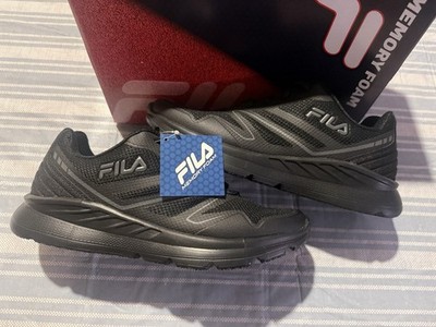 FILA Men's Memory Foam Panorama 8 Black - Sizes 8/8.5/12