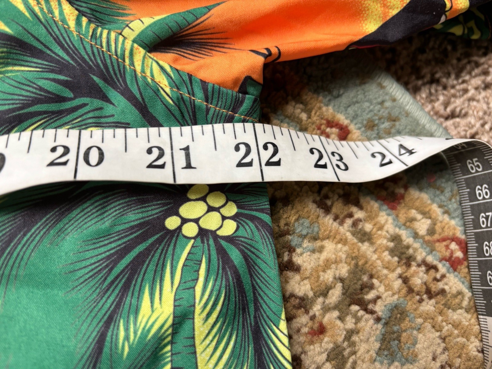 Design in Italy Hawaiian Palm Trees Beaches Shirt Men's Button Down WINDSURE M