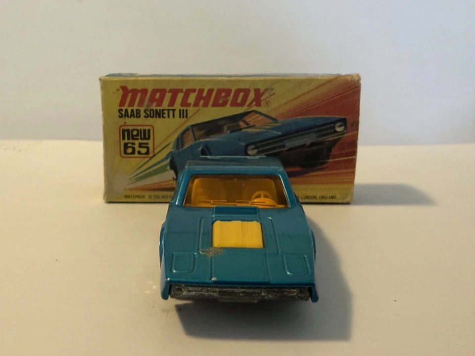 Vintage Matchbox Saab Sonett III No. 65 Superfast Made in England 1973 - image 4 of 4