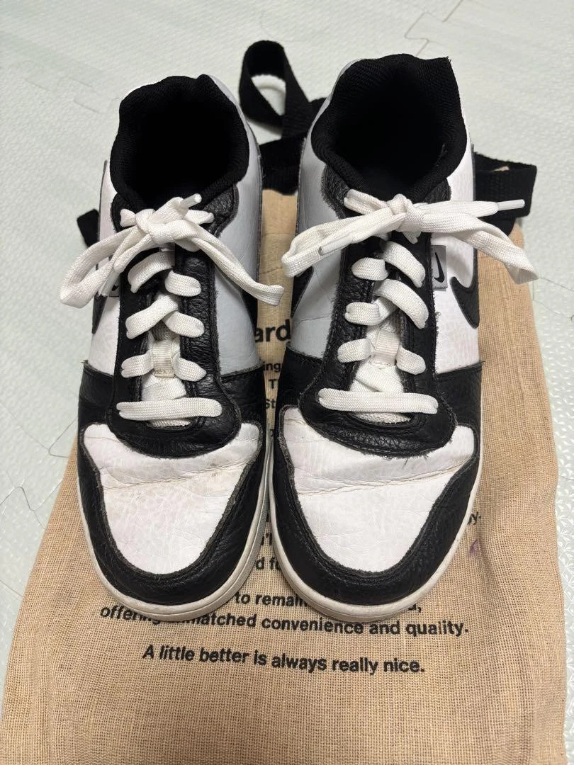 NIKE Sneakers Uomo 7.0US Bianco Nero