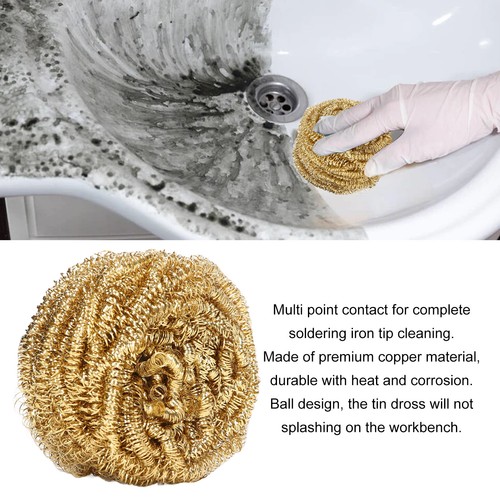 Soldering Iron Tip Cleaner Brass Water Free Cleaning Wire Ball Accessory Fo - Picture 12 of 22