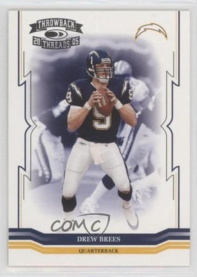 2005 Donruss Throwback Threads Drew Brees #122 HOF 11rv
