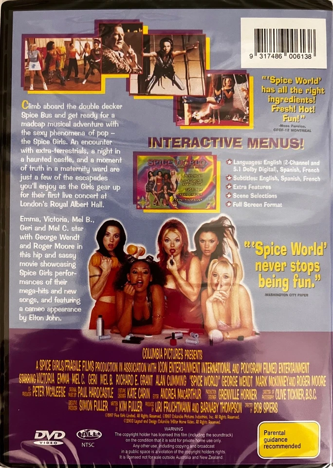 Spice World The Spice Girls Movie DVD New - Image 2 of 2