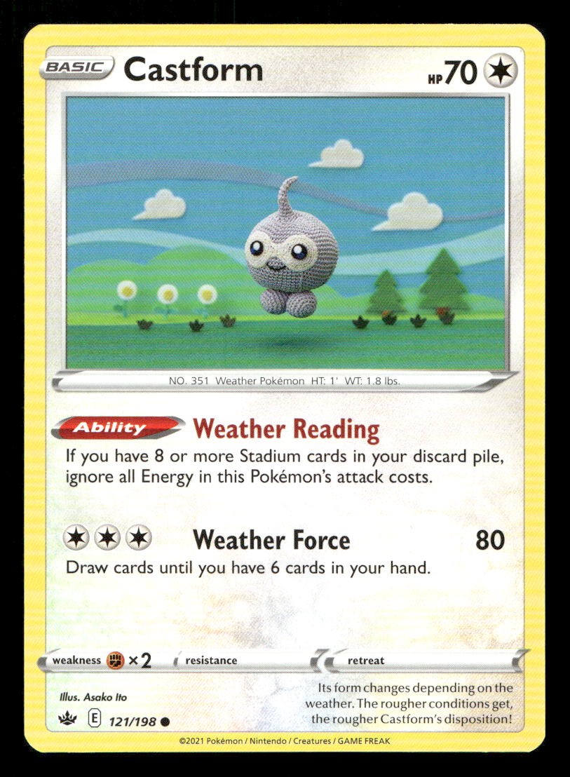 Castform 121/198 Chilling Reign NM/M Pokemon