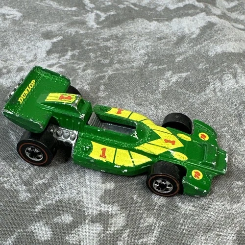 Vintage Hot Wheels Redline Green EL Rey Special Race Car Mattel 1973 Hong Kong