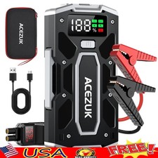 5000A Peak Car Jump Starter Portable Power Bank LED Display Emergency Torch New