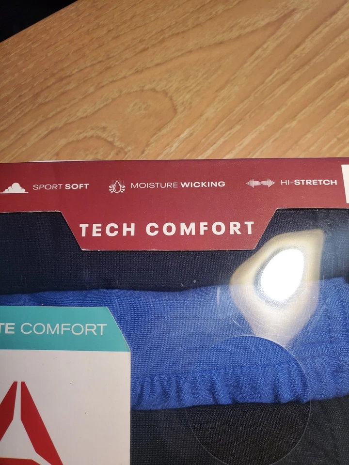 Roupa íntima masculina Reebok pacote com 6 cuecas grandes cintura baixa conforto essencial, tamanho G - Imagem 3 de 4