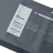 53Wh H5CKD Battery For Dell Latitude 3410 3510 Inspiron 7300 7500 2-in-1 Silver