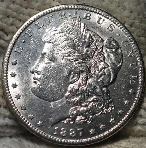 1887-s Morgan Silver Dollar Brilliant Uncirculated