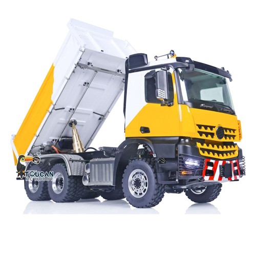 1/14 LESU RC Hydraulic Dump 6x6 Truck RTR 3-way Dumper Car Model I6S Front Hook - Picture 6 of 12