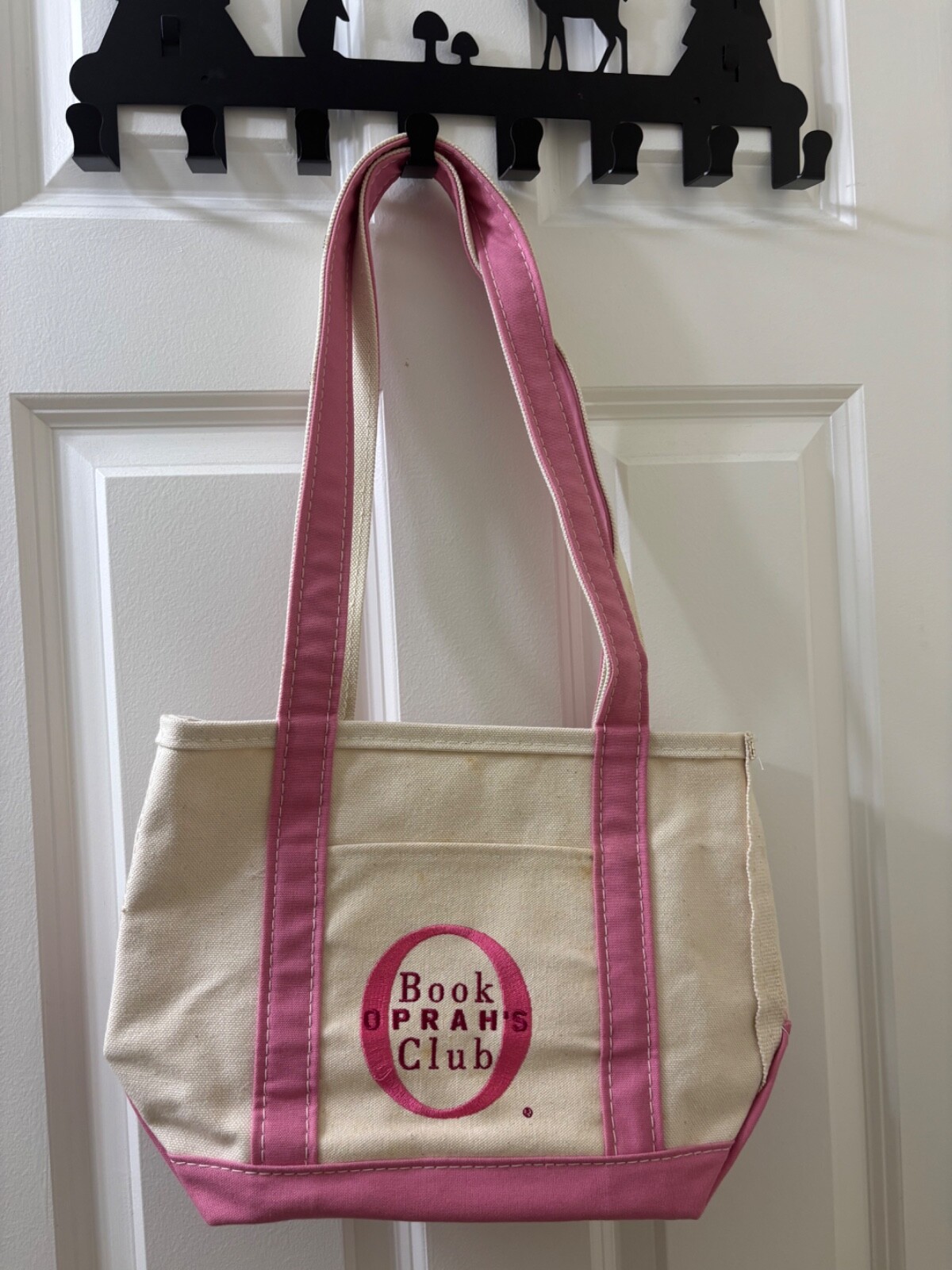 Oprah’s Book Club Embroidered Large Boat & Tote Bag by LL Bean Blue White USA